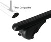 Black Cross Bars For Roof Rails To Fit Ford Tourneo Custom (2024+) 75KG Lockable