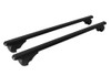 Black Cross Bars For Roof Rails To Fit VW T7 Transporter (2025+) 75KG Lockable