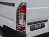 Chrome Rear Tail Light Trim Covers To Fit Peugeot Boxer (2014+)