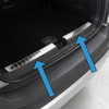 Chrome Rear Bumper Guard Boot Sill Cover To Fit Vauxhall Crossland (2021+)