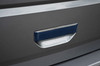 Blue Carbon Fibre Rear Door Handle Trim Cover To Fit VW T6 Transporter (2016-24)