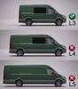 Chrome Window Sill Trim Covers To Fit L2 (MWB) Volkswagen Crafter (2017+)