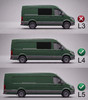 Chrome Window Sill Trim Covers To Fit L3/L4 (LWB /LWB Maxi) VW Crafter (2017+)