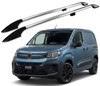Gloss Aluminium Roof Rack Rails Side Bars For L2 Citroen Berlingo (2019+) 75kg