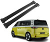 Black Aluminium Cross Bars For Roof Rails To Fit Volkswagen ID. Buzz (2022+)