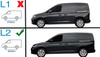 Black Aluminium Roof Bars Side Rails To Fit L2 Ford Transit Connect (2025-)