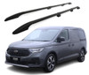 Black Aluminium Roof Bars Side Rails To Fit L2 Ford Transit Connect (2025-)