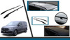 Black Aluminium Roof Bars Side Rails To Fit L2 Ford Transit Connect (2025-)