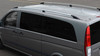 Polished Roof Rack Bars Side Rails For Compact (L1) Mercedes Vito W447 (2015+)