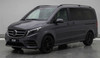 Black Roof Rack Side Bars To Fit Extra Long (L3) Mercedes Vito W447 (2015+)