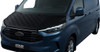 For Ford Transit Custom (2024+): Black Chequered Bonnet Bra Protector