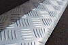 For Ford Transit Custom (2012-22): Silver Anodised Rear Bumper Protector Guard
