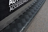 For Ford Transit Custom (2012-22): Black Anodised Rear Bumper Protector Guard