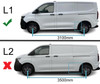 Aluminium Roof Bars Side Rails To Fit L1 SWB VW T7 Transporter (2025+)