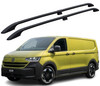 Black Aluminium Roof Bars Side Rails To Fit L1 SWB VW T7 Transporter (2025+)