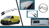 Polished Aluminium Roof Bars Side Rails For L1 SWB VW T7 Transporter (2025+)