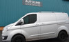 Aluminium Roof Rack Rails Side Bars Set To Fit LWB Ford Transit Custom (2012+)