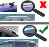 Black Cross Bars For Roof Rails To Fit Fiat Panda (2003-11) 75KG Lockable