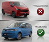 To Fit VW T7 Multivan (2022+): Full Bonnet Bra Diamond Effect Stone Guard