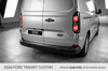 For Ford Transit Custom (2024+): Brushed Black Rear Bumper Protector Guard