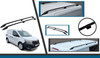Black Aluminium Roof Rack Rails Side Bars For L2 Nissan Townstar LWB (2023+)
