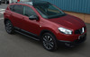 Black Side Bars Steps S.Steel To Fit Nissan Qashqai (2006-14)
