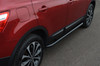 Black Side Bars Steps S.Steel To Fit Nissan Qashqai (2006-14)