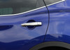 Chrome Door Handle Trim Set Covers W/O Keyless Entry To Fit Nissan Qashqai 14+