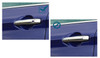 Chrome Door Handle Trim Set Covers W/ Keyless Entry To Fit Nissan Qashqai 14+