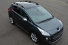 Black Aluminium Roof Rack Rails Side Bars Set To Fit Peugeot 3008 (2008-16)