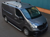 Black Aluminium Roof Rack Rails Side Bars Set To Fit SWB Renault Trafic (2014+)