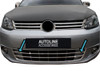 Chrome Bumper Grille Accent Trims Plastic Bumper To Fit Volkswagen Caddy 10-15
