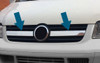 Chrome 2Pc Front Grille Trim Covers To Fit Volkswagen T5 Transporter (03-09)