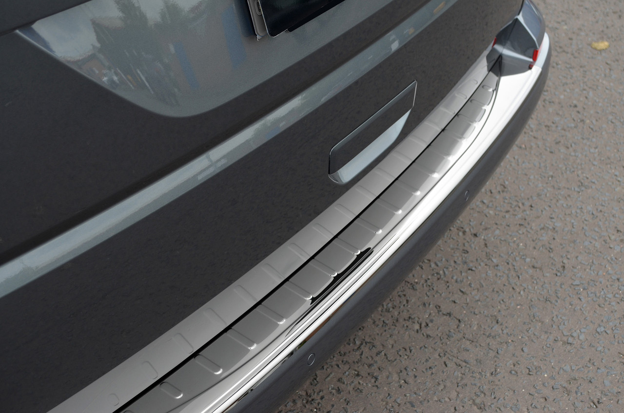 Black Chrome Bumper Sill Protector Trim To Fit Volkswagen T6 Transporter (16+)