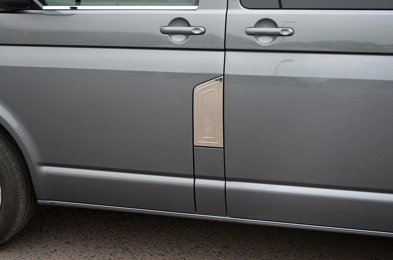 Chrome Fuel Flap Door Cap Trim Cover To Fit Volkswagen T6 Transporter (2016+)