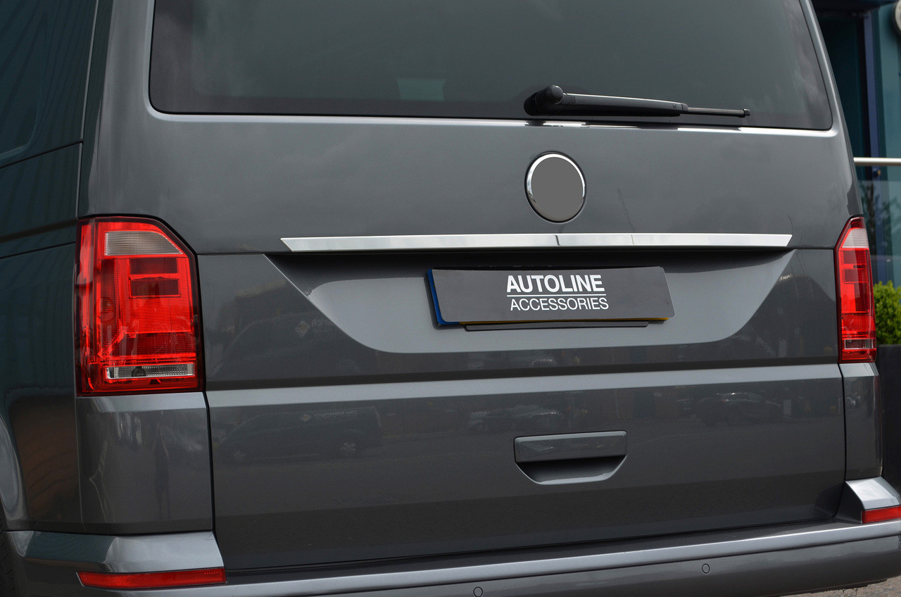 Chrome Upper Rear Door Tailgate Trim Strip To Fit Volkswagen T6 Transporter 16+