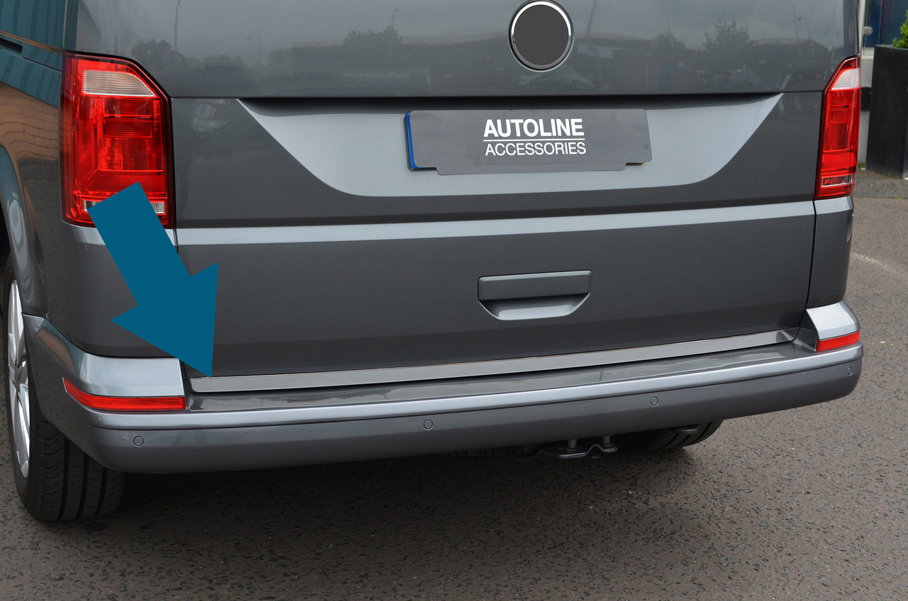 Chrome Lower Rear Door Tailgate Trim Strip To Fit Volkswagen T6 Transporter 16+