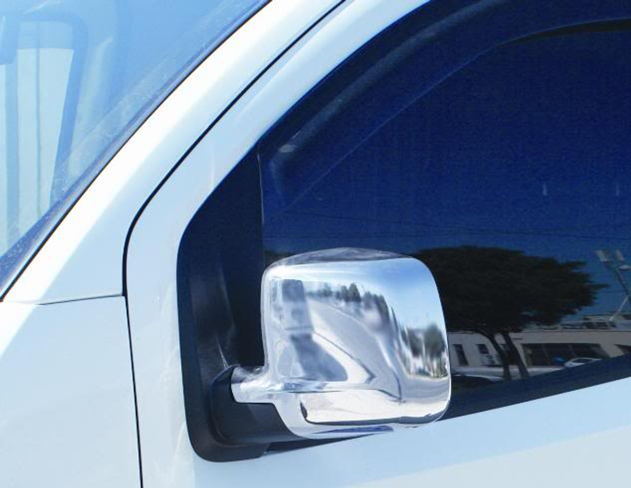 Chrome Wing Mirror Trim Set Covers To Fit Citroen Nemo (2008+)