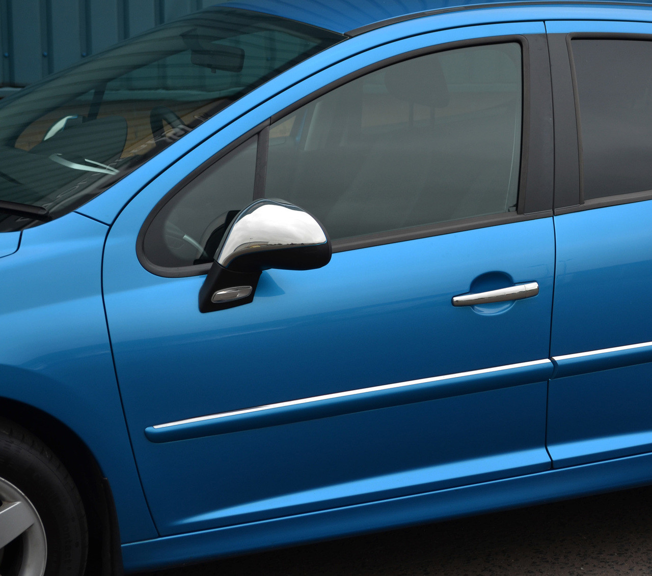 Chrome Door Handle Trim Set Covers To Fit Citroen C4 2dr (2004-10)