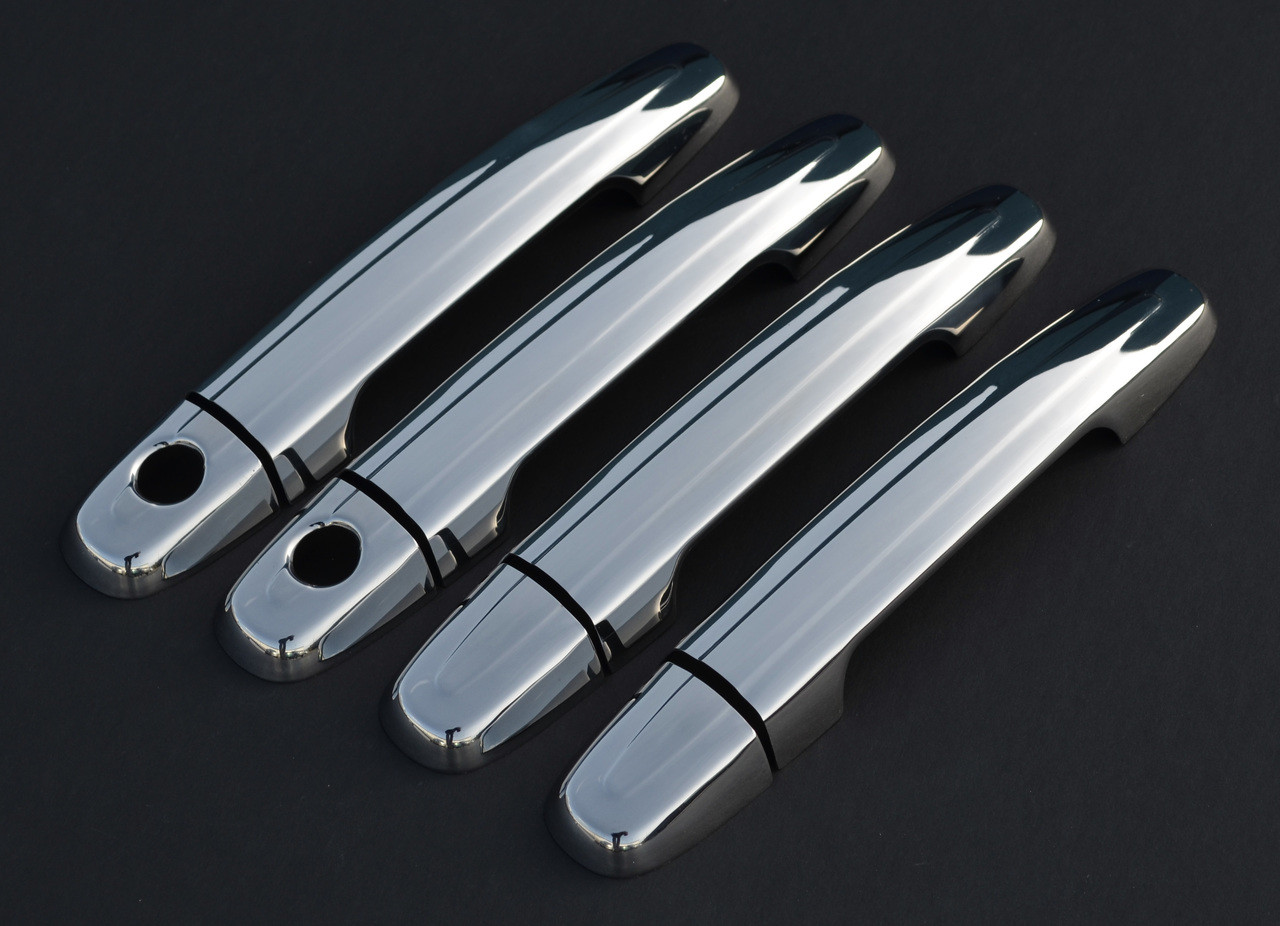 Chrome Door Handle Trim Set Covers To Fit Citroen C1 4dr (2014+)