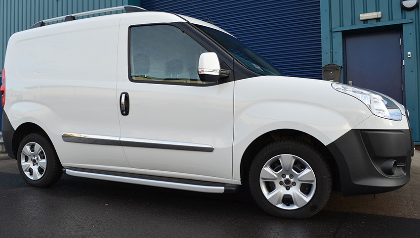 Chrome Door Handle Trim Set Covers To Fit Fiat Doblo (2010+)