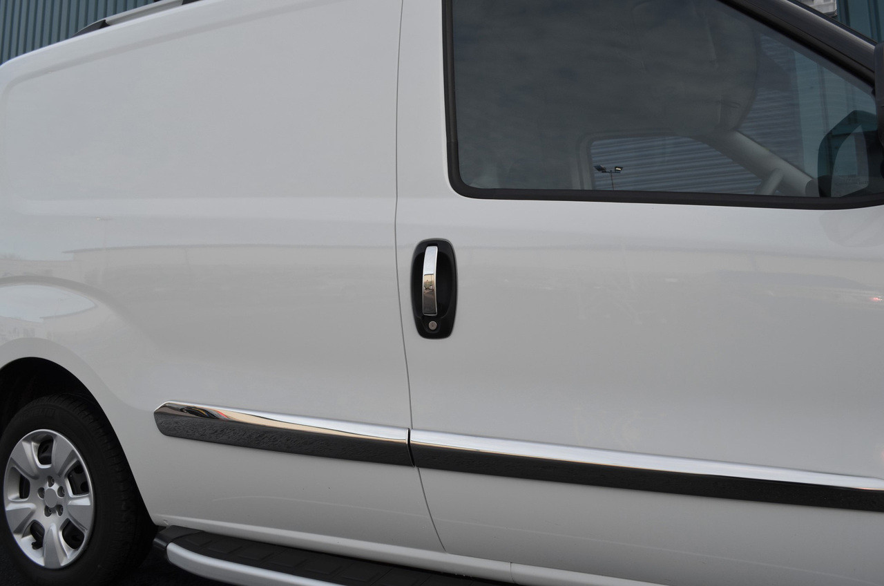 Chrome Door Handle Trim Set Covers To Fit Fiat Fiorino (2007+)