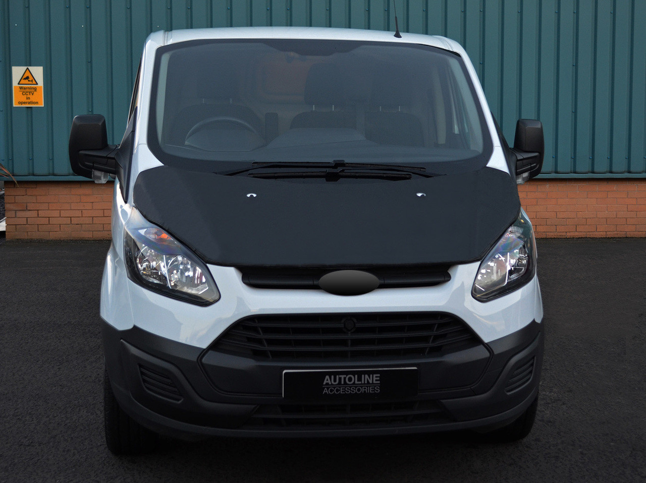 Black Front Bonnet Bra / Protector To Fit Ford Tourneo Custom (2012-17)