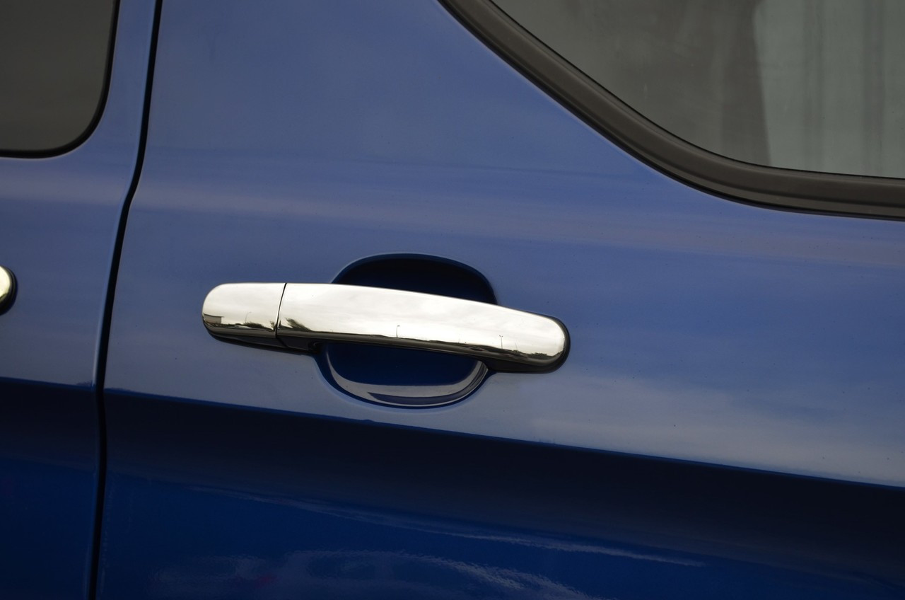 Chrome Door Handle Trim Set Covers To Fit Ford Tourneo Custom 3dr (2012+)