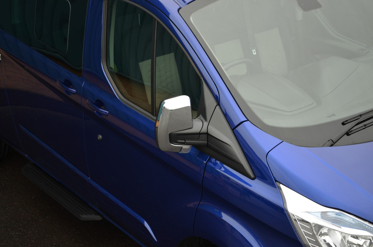 Chrome Wing Mirror Trim Set Covers To Fit Ford Tourneo Custom (2012+)