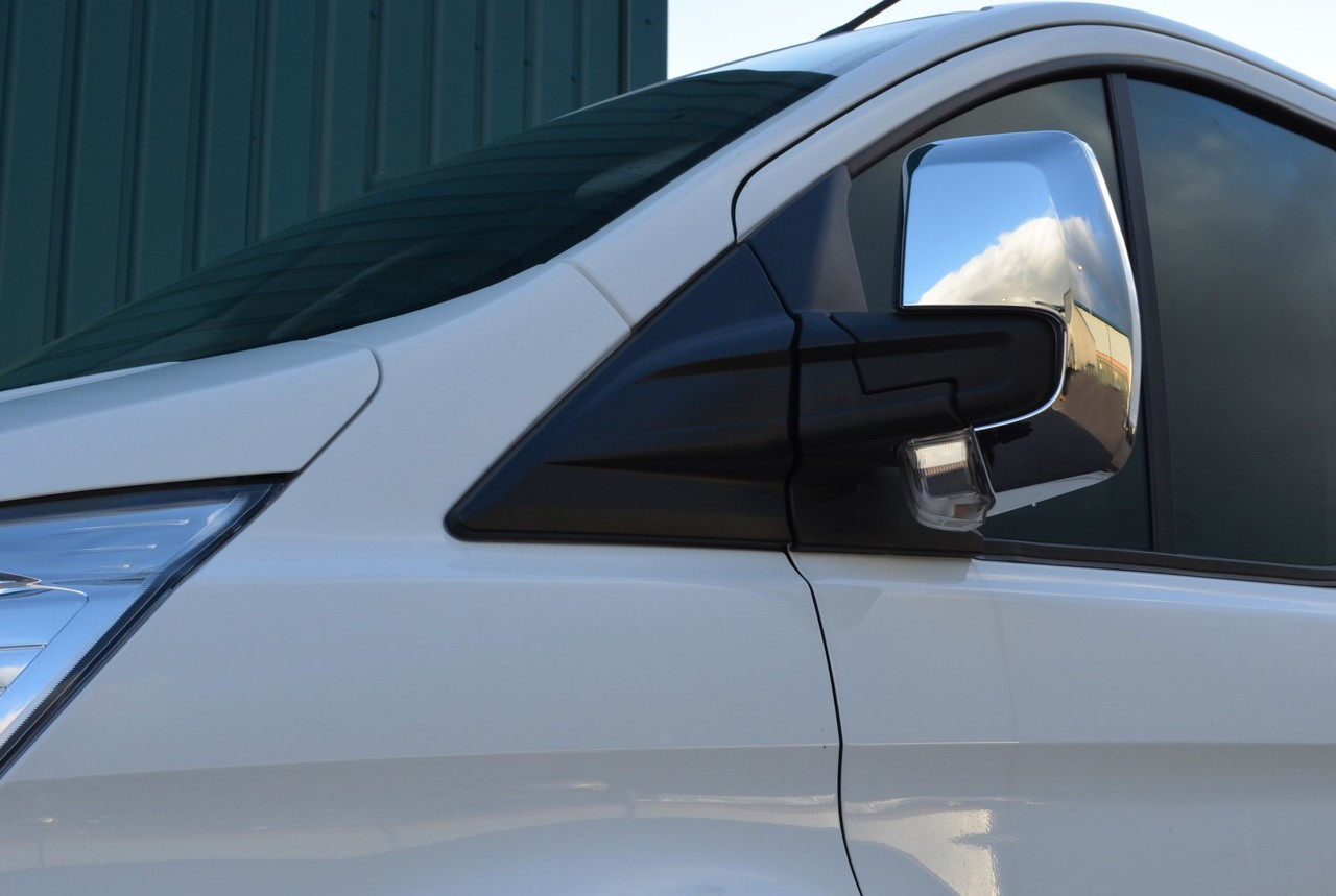 Chrome Wing Mirror Trim Set Covers To Fit Ford Tourneo Custom (2012+)