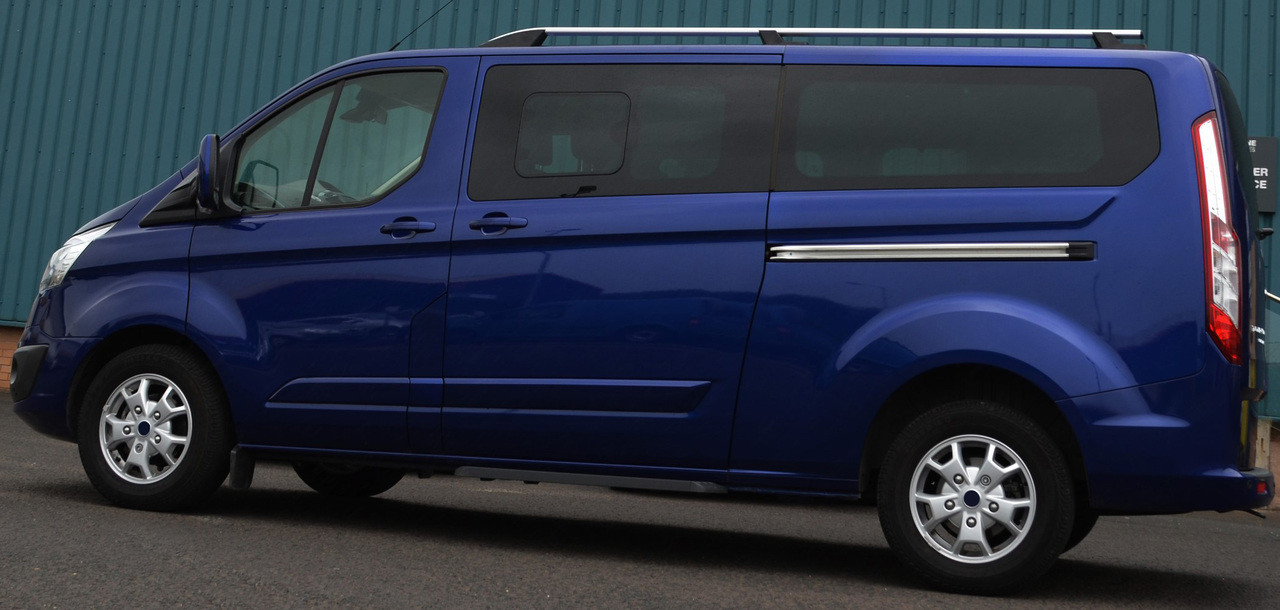 Aluminium Roof Rack Rails Side Bars Set To Fit SWB Ford Tourneo Custom (2012+)