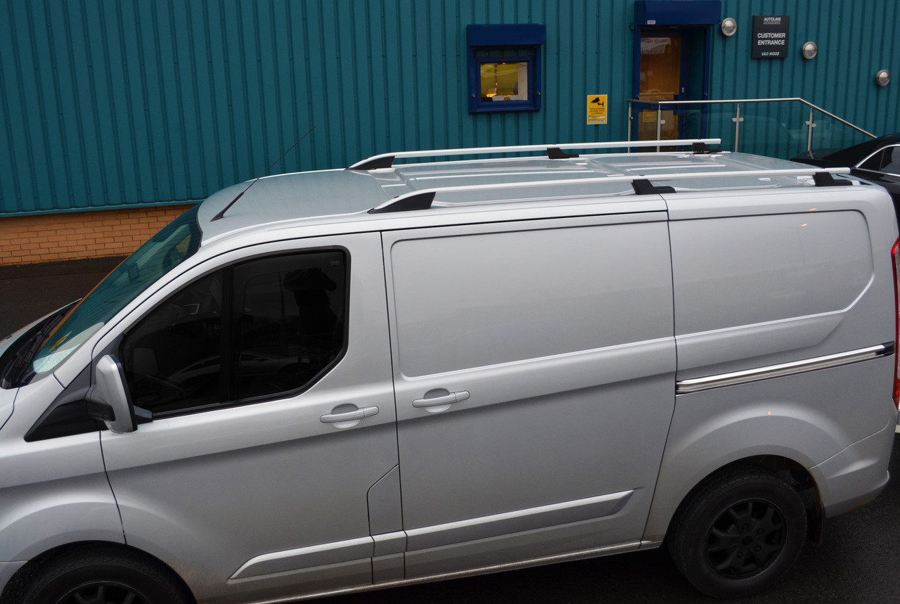 Aluminium Roof Rack Rails Side Bars Set To Fit SWB Ford Tourneo Custom (2012+)