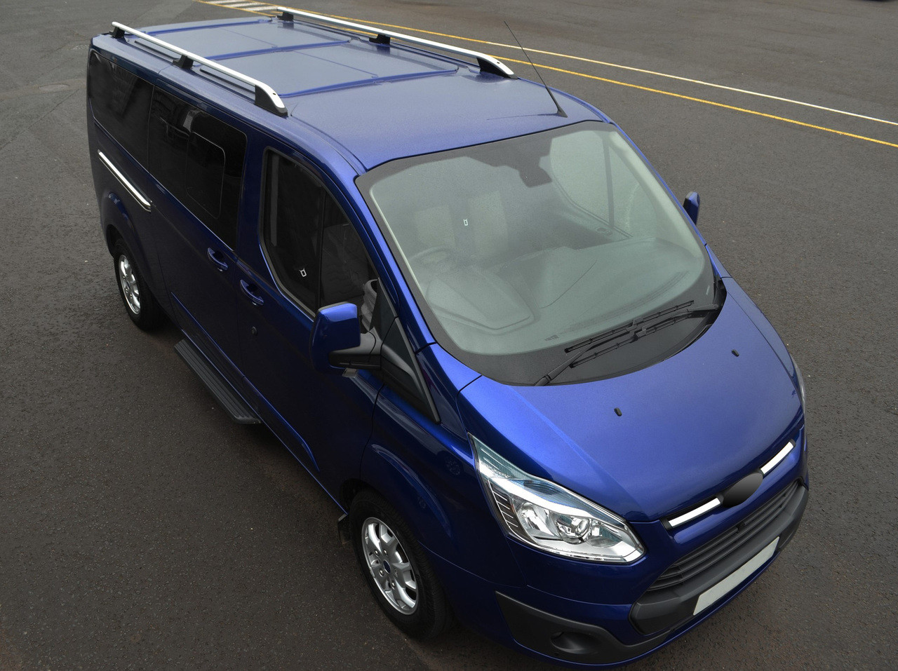 Aluminium Roof Rack Rails Side Bars Set To Fit SWB Ford Tourneo Custom (2012+)