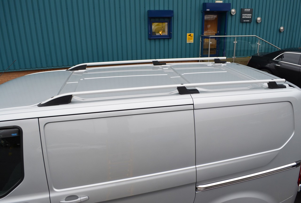 Aluminium Roof Rack Rails Side Bars Set To Fit SWB Ford Tourneo Custom (2012+)